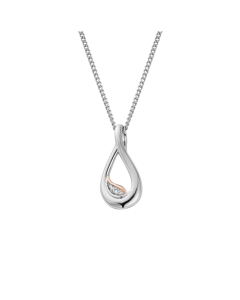 Clogau Past Present Future Silver Topaz Pendant 3SPPF963