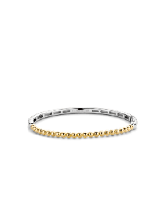 Ti Sento Silver/Gold Plated Bead Bangle