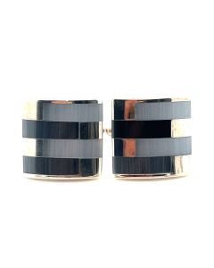 Silver Square Cufflinks and Shirt Studs