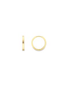 9ct Square Tube Huggie Earrings