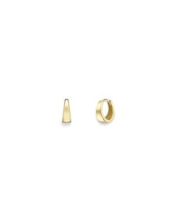 9ct Yellow Gold Round Huggie Earrings