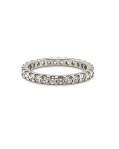 18ct White Gold 1.00ct Diamond Full eternity ring