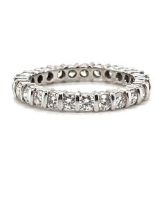 18ct White Gold 1.64ct Diamond Full Eternity Ring