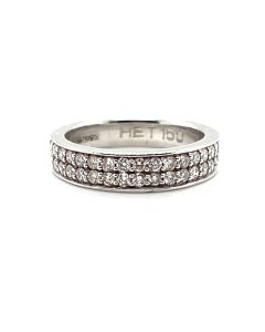 18ct White Gold 0.60ct Diamond Half Eternity Ring