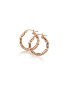 9ct. Rose Gold Hoop Earrings