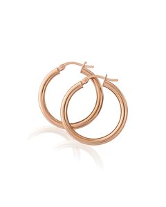 9ct. Rose Gold Hoop Earrings