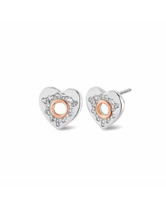 Cariad® Sparkle Silver Stud Earrings