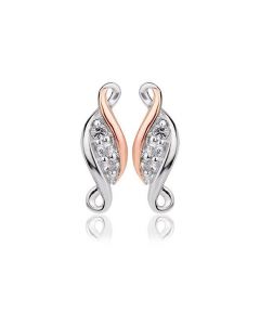 Clogau Past, Present Future stud earrings 3SPPFE