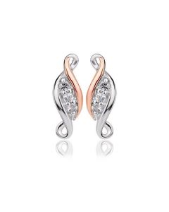 Clogau Past, Present Future stud earrings 3SPPFE