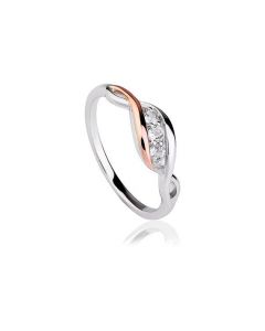 Clogau Past, Present Future ring Size M 3SPPFR/M