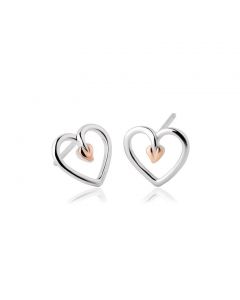 Clogau Tree of Life Heart Stud