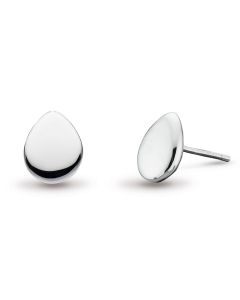 Kit Heath Silver Coast Pebble Stud Earrings