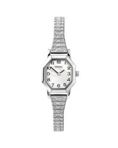 Sekonda Ladies Octagonal Chrome Coloured Case With White Mother Of Pearl Dial Quartz Watch 4623