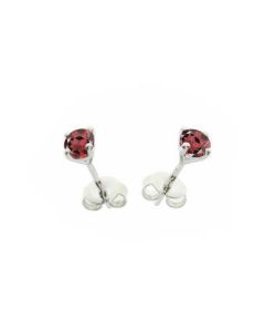 January Birthstone Garnet Purity Earrings