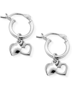 ChloBo Double Heart Small Hoop Earrings