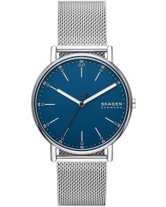 Skagen Signature three hand Silver Stainless Steel Mesh Watch