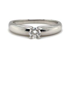 Platinum 0.25ct Diamond Solitaire Ring