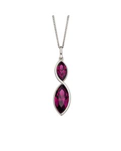 Fiorelli Navette Crystal Twist Pendant
