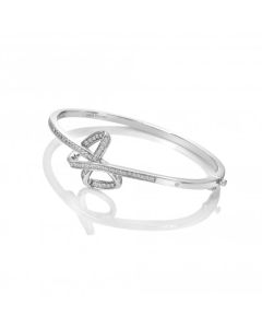 Hot Diamonds Aurora Silver hinged Bangle