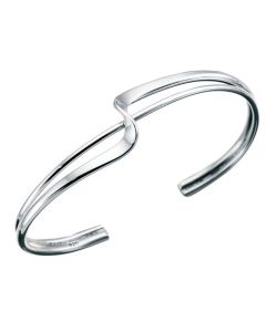 Sterling Silver Squiggle Bangle