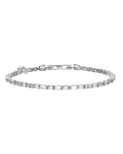 Diamonfire Baguette and Round Zirconia Bracelet