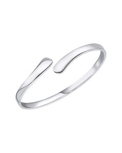 Silver Open Wrap Bangle