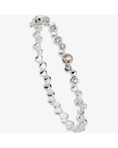 Clogau Silver 9ct Rose Gold Celebration Bangle