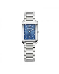 Baume Et Mercier Hampton Quartz Steel Ladies Blue Dial Bracelet Watch