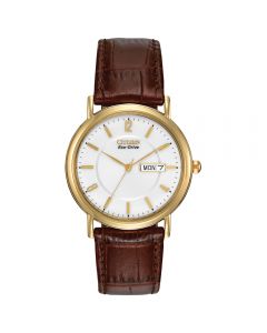 Citizen Mens White Dial Strap Watch BM8242-08A