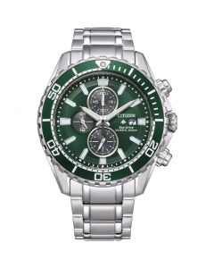 Citizen Mens Promaster Diver Chronograph With Green Dial