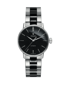 Rado Ladies Coupole Classic Ceramic Automatic Black Dial Bracelet Watch R22862152