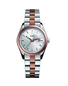 Rado Ladies Hyperchrome Stainless Steel / Rose Gold Quartz Bracelet Watch R32976102