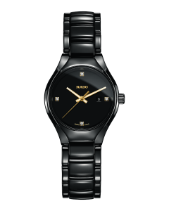 Rado Ladies True Diamonds Ceramic Black Bracelet Watch R27059712