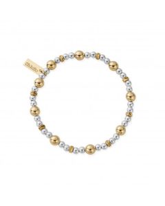ChloBo Gold And Silver Sparkle Ball Bracelet 