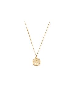 ChloBo Gold Bobble Chain Moonflower Necklace