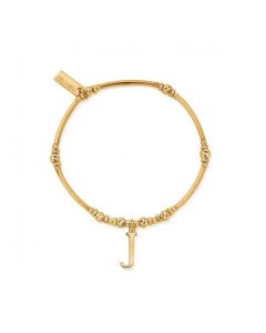 ChloBo Gold Iconic Initial Bracelet - Letter J