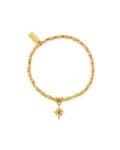Chlobo Gold Plated Soul Glow Lucky Star Bracelet  GBCFR2074