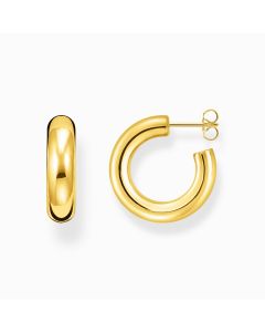 Thomas Sabo Gold-plated small chunky hoop earrings
