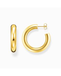 Thomas Sabo Gold-plated medium chunky hoop earrings