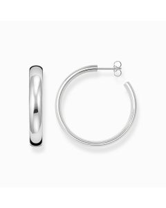 Thomas Sabo Silver medium chunky hoop earrings