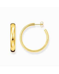 Thomas Sabo Gold-plated medium chunky hoop earrings