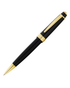Cross Bailey Light Ballpoint Pen - Black Resin Gold Plated Trim
