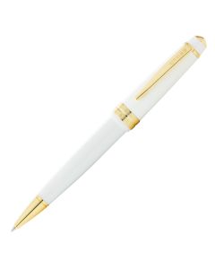 Cross Bailey Light Ballpoint Pen - White Resin with Gold Plated Trim