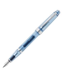 Cross Bailey Light Fountain Pen - Translucent Navy-Blue Resin Bright Chrome Trim (Extra Fine)