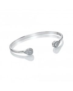 Hot Diamonds Glimmer White Topaz Bangle