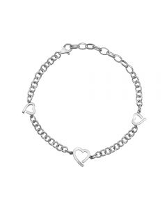 Hot Diamonds Amore Heart Bracelet of Length 24cm