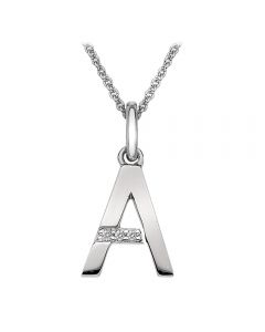 Hot Diamonds 'A' Micro Pendant & Chain DP401