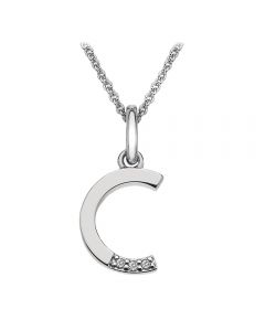 Hot Diamonds 'C' Micro Pendant & Chain DP403