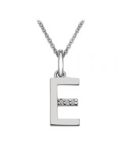 Hot Diamonds 'E' Micro Pendant & Chain DP405