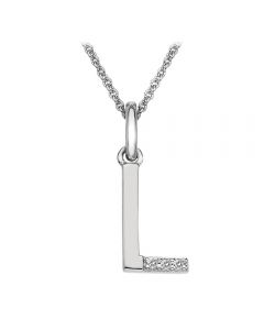 Hot Diamonds 'L' Micro Pendant & Chain DP412